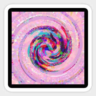 Diamond Confetti Swirl Sticker